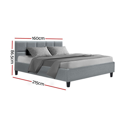 Tino Queen Bed Frame - Grey