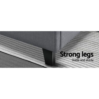 Tino Queen Bed Frame - Grey