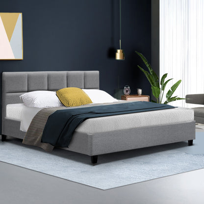 Tino Queen Bed Frame - Grey