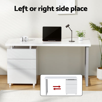 Computer Desk & Executive Office Chair Set - White