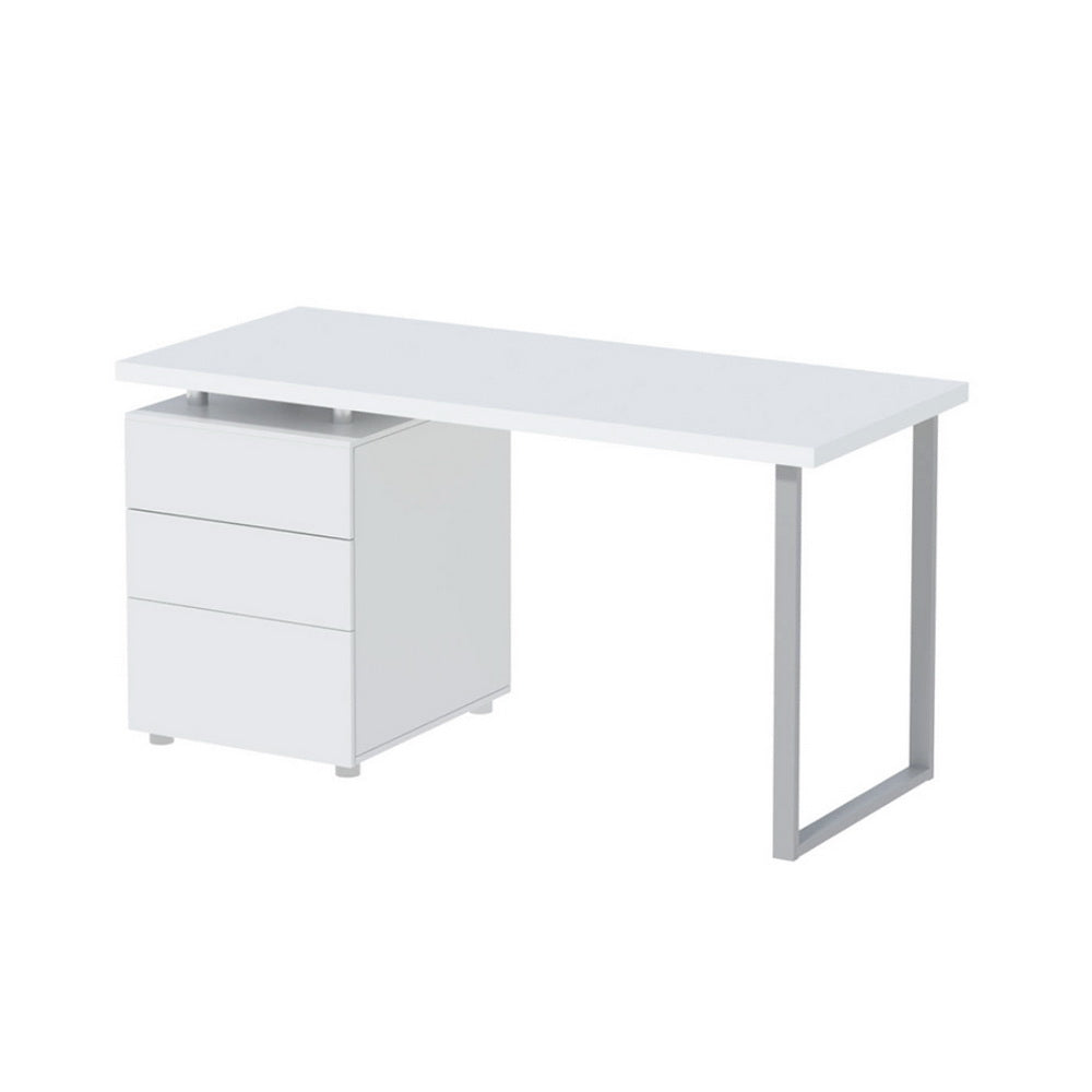 Computer Desk Drawer 140CM - White