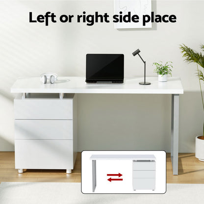Computer Desk Drawer 140CM - White
