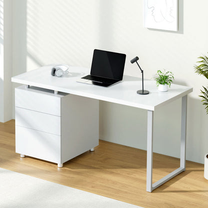 Computer Desk Drawer 140CM - White