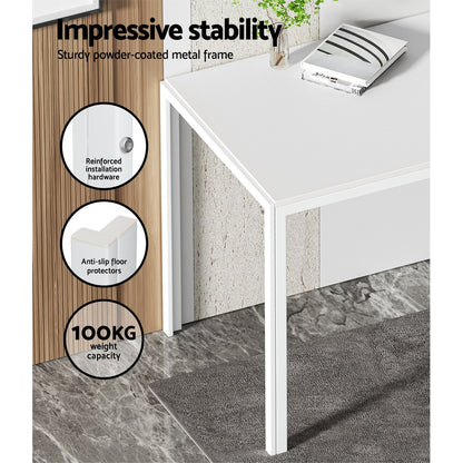 5PC Dining Chairs and Table Set - White