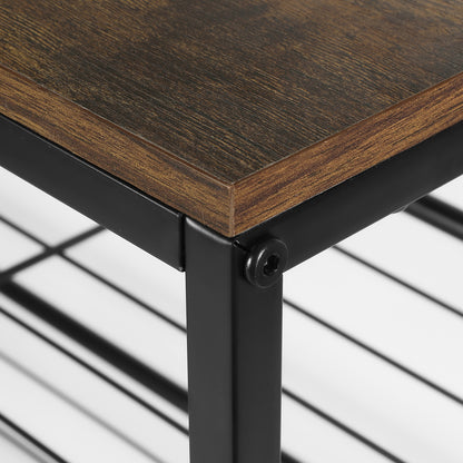 Bob Shoe Rack 5-tier 25 Pairs - Walnut