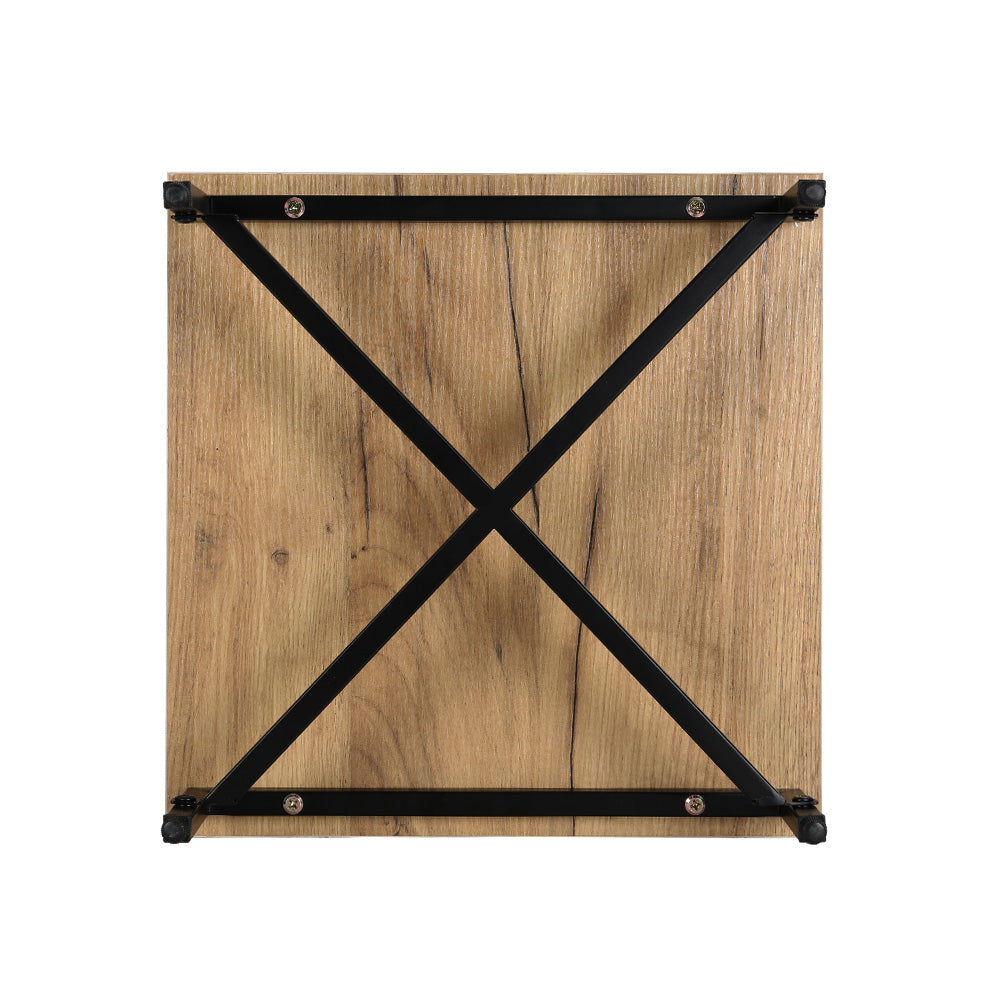 Kravu Bedside Table Drawers - Rust Oak