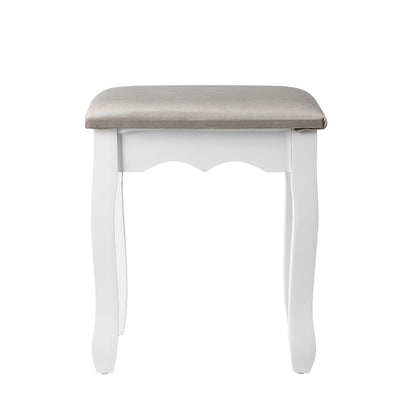 Dressing Table Stool Velvet - Grey