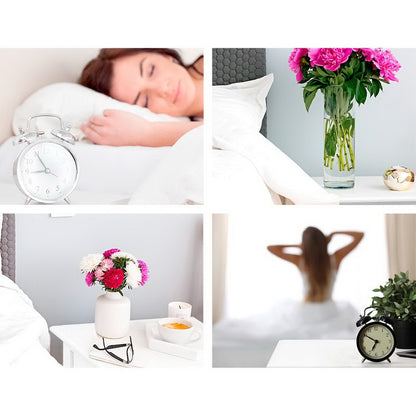 Bisset Bedside Table 2 Drawers - White