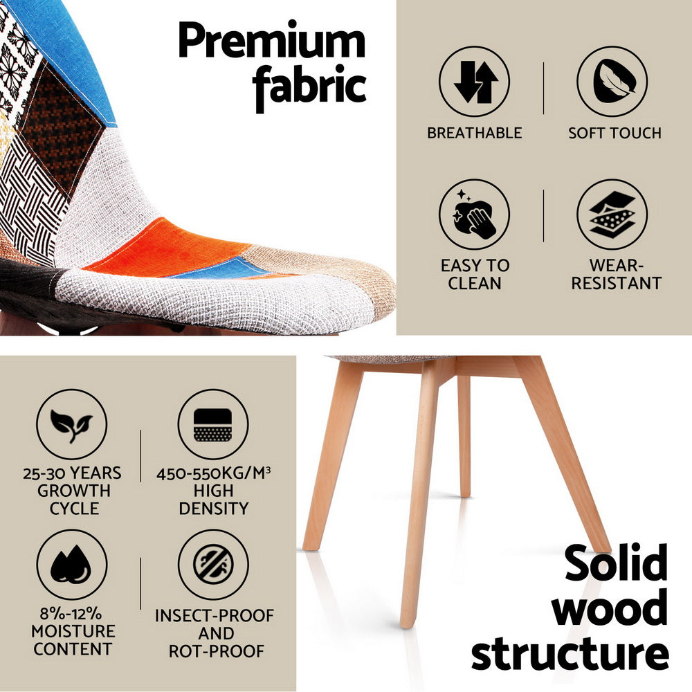 Replica 5PC Dining Table and Chairs Set - DSW White