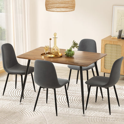 Caleb 5PC Dining Table and Chairs Set - Grey