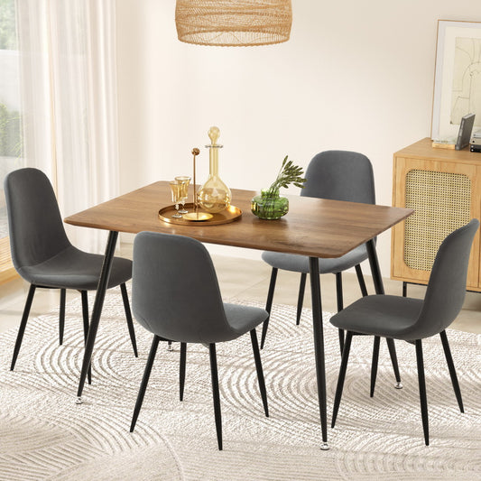 Caleb 5PC Dining Table and Chairs Set - Grey