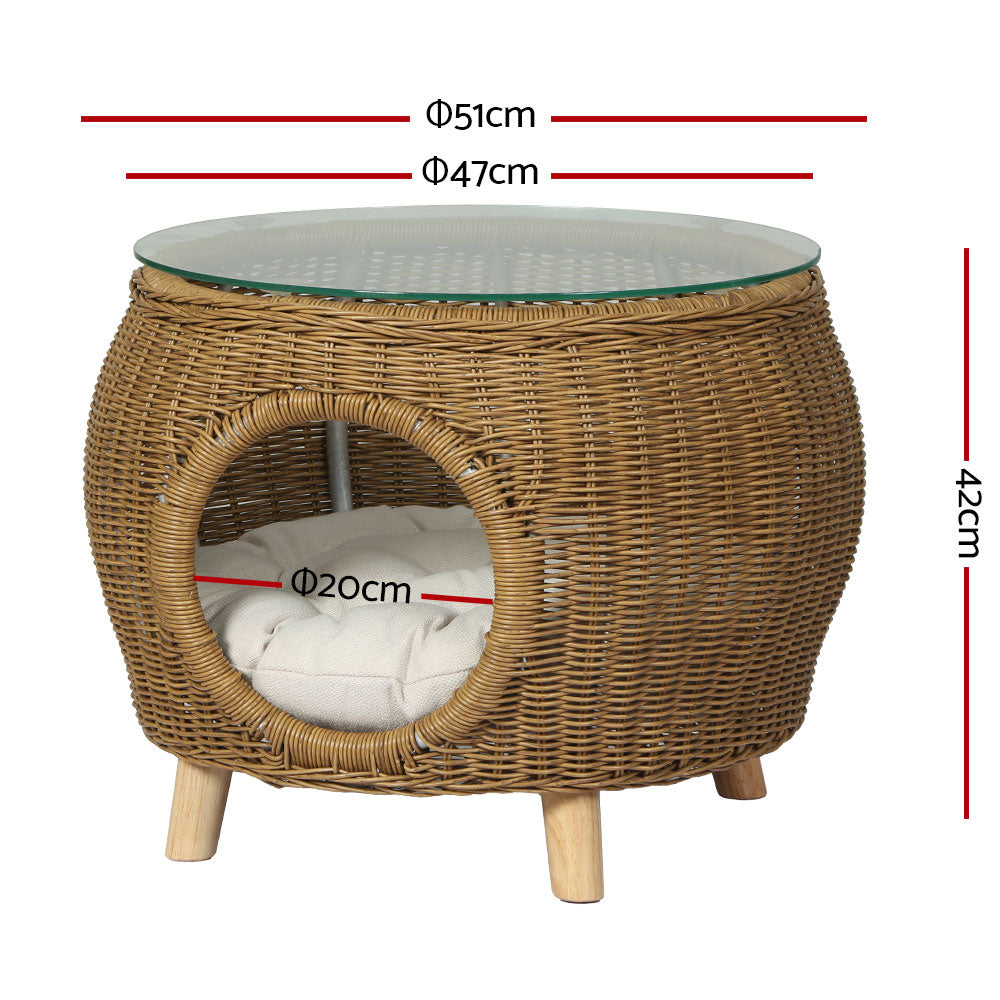 Outdoor Wicker Coffee Side Table