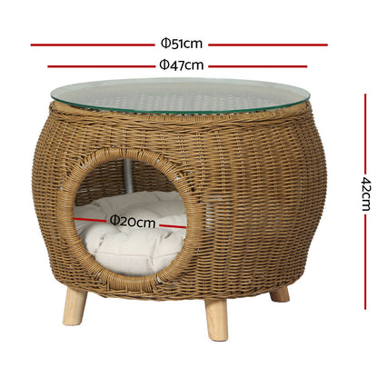 Outdoor Wicker Coffee Side Table