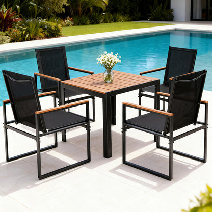 Gardeon 5PCS Outdoor Dining Set Table and Chairs