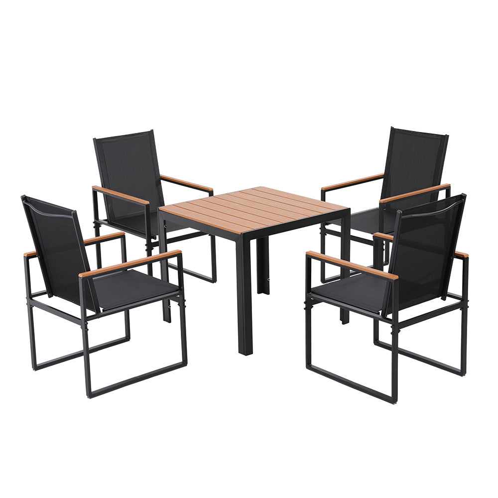 Gardeon 5PCS Outdoor Dining Set Table and Chairs