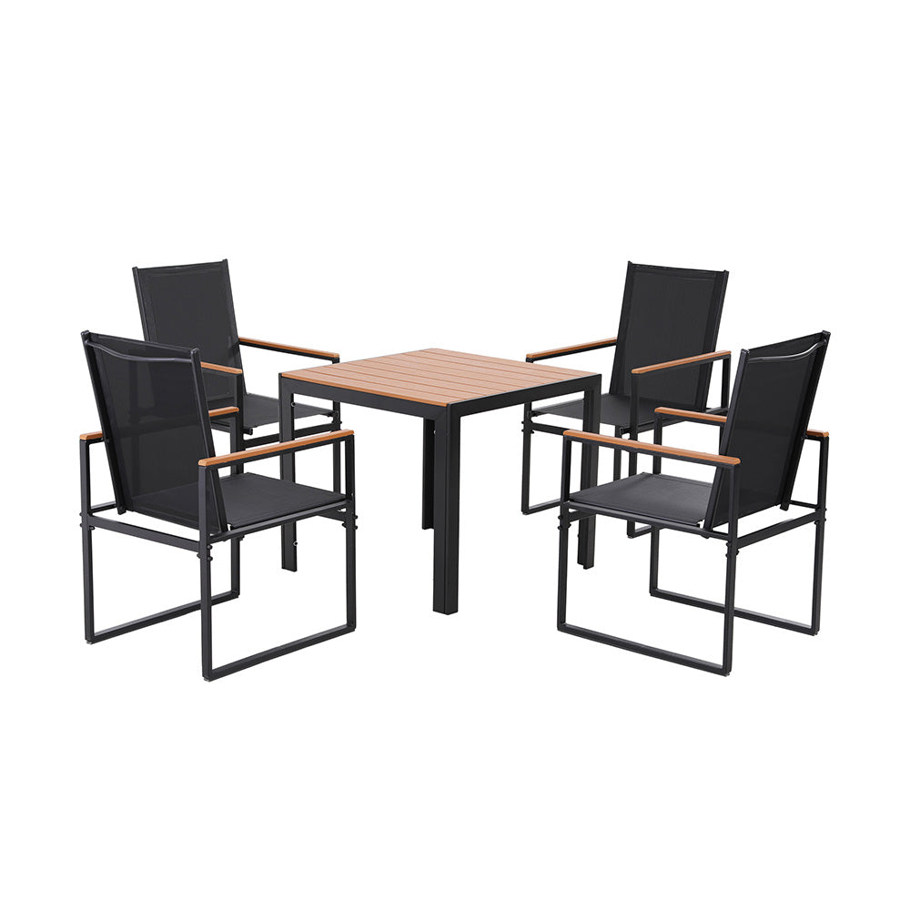 Gardeon 5PCS Outdoor Dining Set Table and Chairs