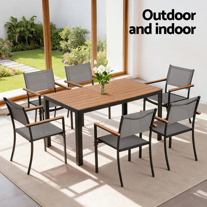 Gardeon 7PCS Outdoor Dining Set Table and Chairs
