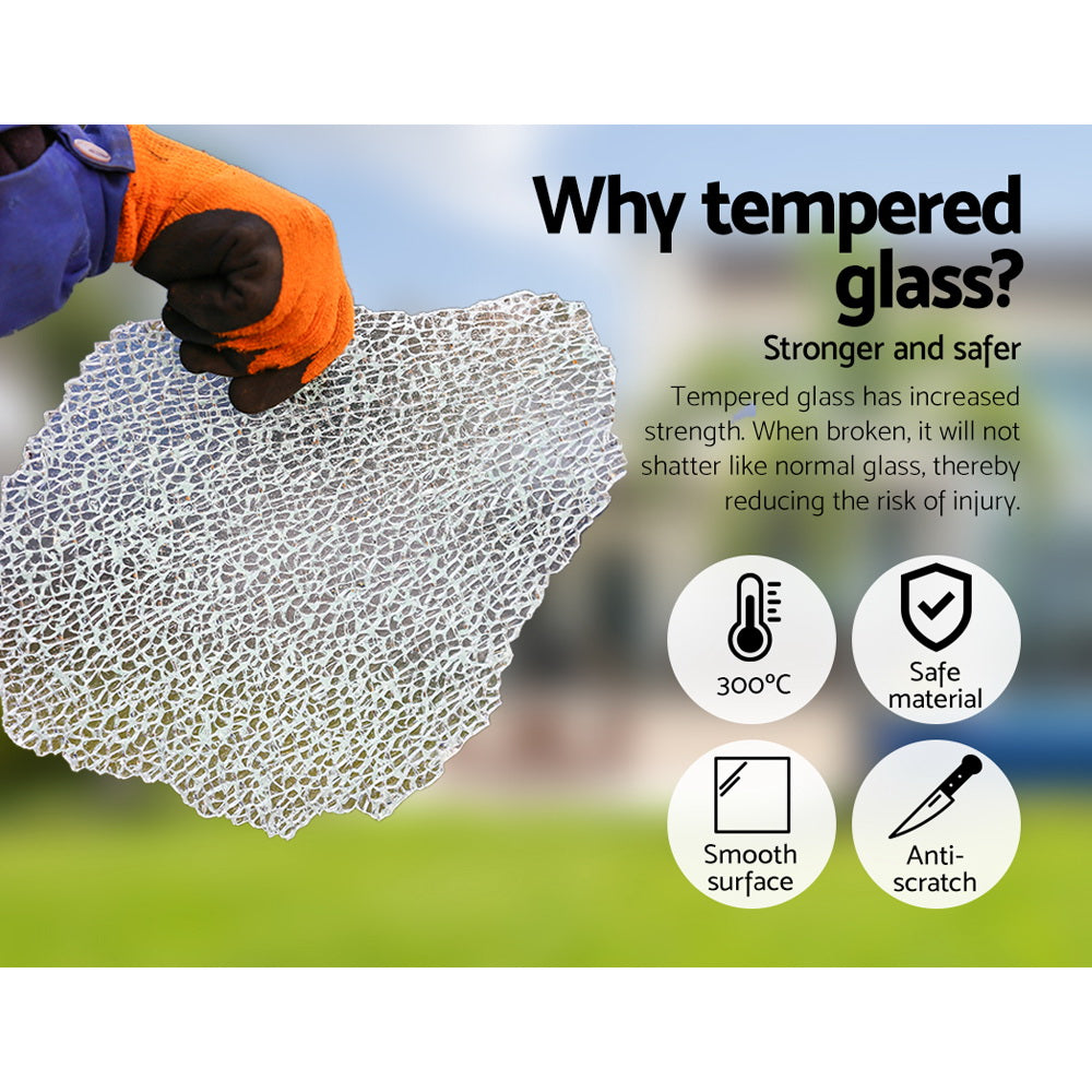 5-Piece Outdoor Sofa Set Wicker Couch Lounge Setting 4 Seater