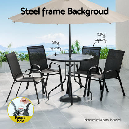 Outdoor Dining Set Table and Chairs Patio Garden Furniture Bistro Set