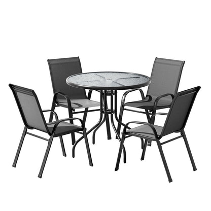 Outdoor Dining Set Table and Chairs Patio Garden Furniture Bistro Set