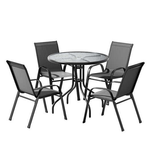 Outdoor Dining Set Table and Chairs Patio Garden Furniture Bistro Set