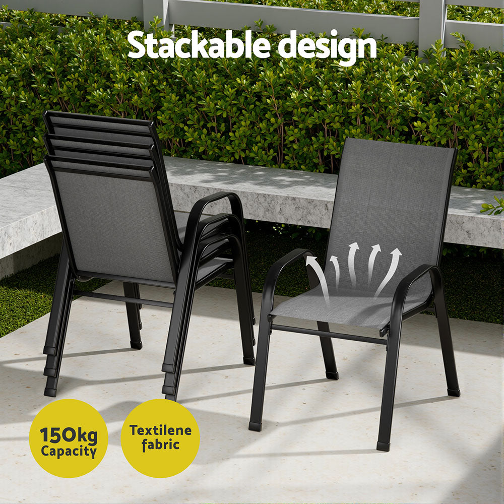 Outdoor Dining Set Table and Chairs Patio Garden Furniture Bistro Set
