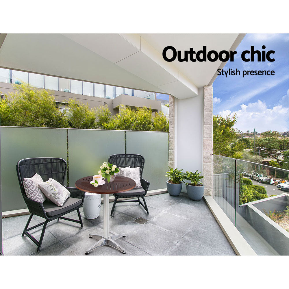 Outdoor Round Wooden Bar Table