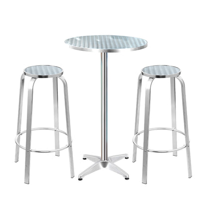 3-Piece Outdoor Aluminium Bar Set