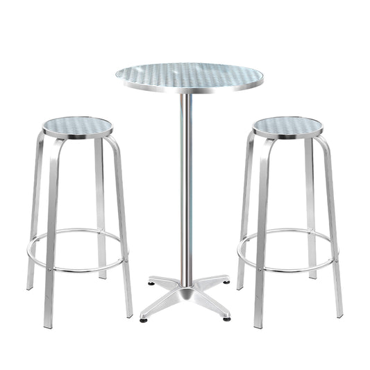 3-Piece Outdoor Aluminium Bar Set