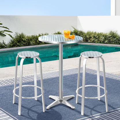 3-Piece Outdoor Aluminium Bar Set