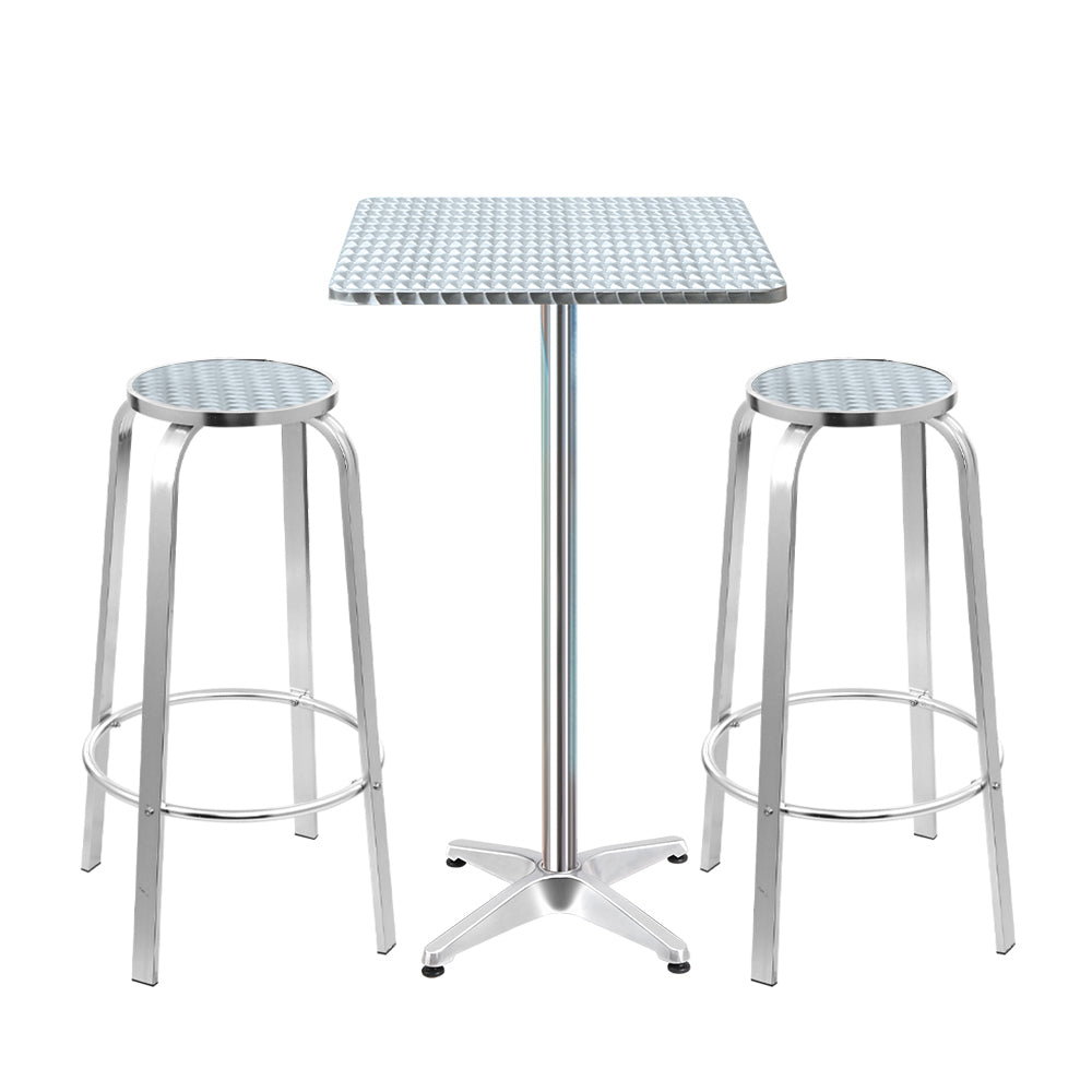 3PC Outdoor Adjustable Bar Set - Square