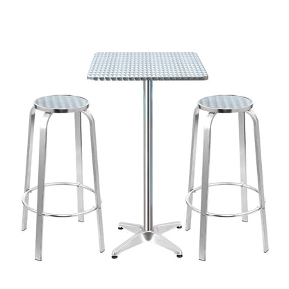 3PC Outdoor Adjustable Bar Set - Square