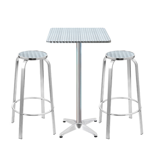 3PC Outdoor Adjustable Bar Set - Square