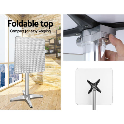 3PC Outdoor Adjustable Bar Set - Square