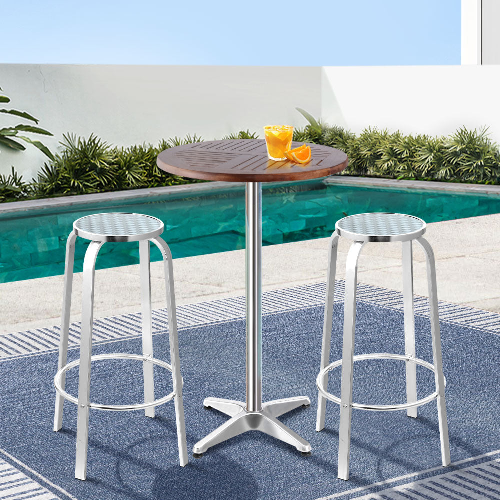 3PC Outdoor Adjustable Bar Set - Square