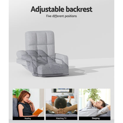 Rota Floor Chair Lounge Sofa Swivel - Grey