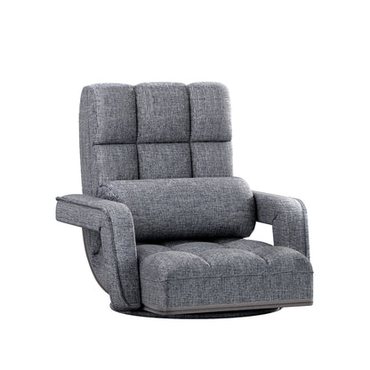 Rota Floor Chair Lounge Sofa Swivel - Grey