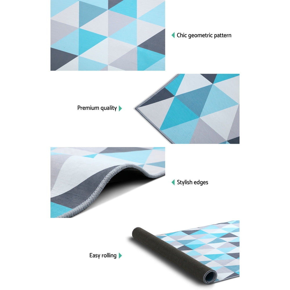 200x290cm Area Rug Large Carpet Soft Short Pile Modern Tria