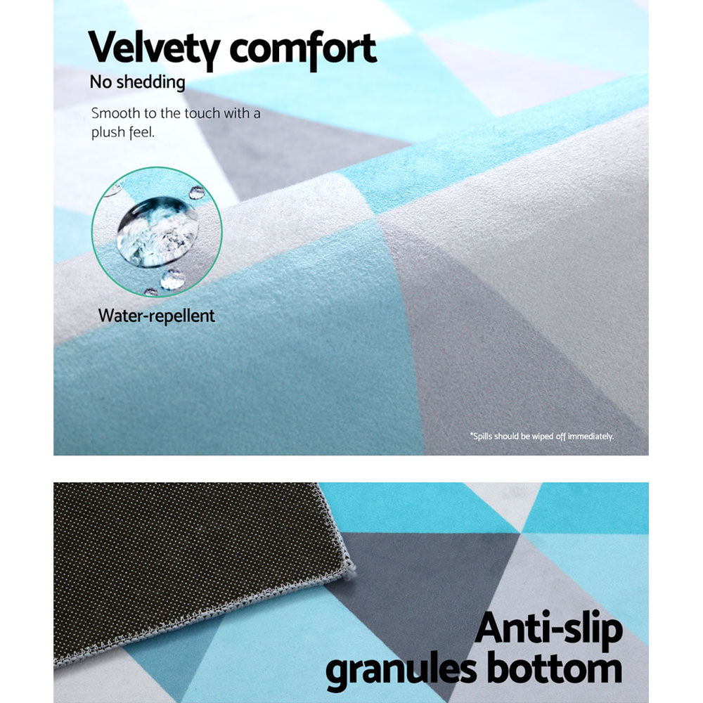 200x290cm Area Rug Large Carpet Soft Short Pile Modern Tria