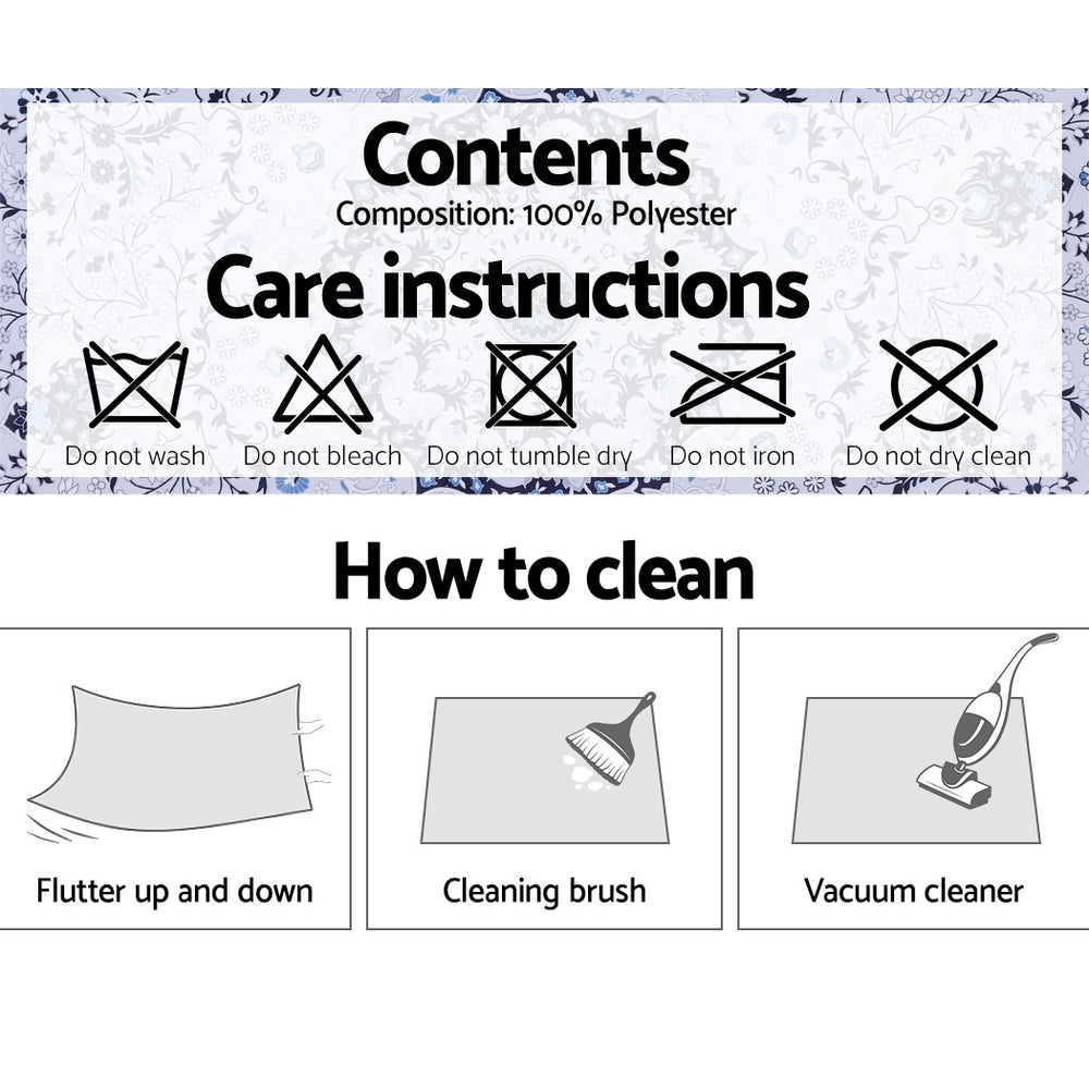 200x290cm Area Rug Large Carpet Soft Short Pile Modern Gaspar