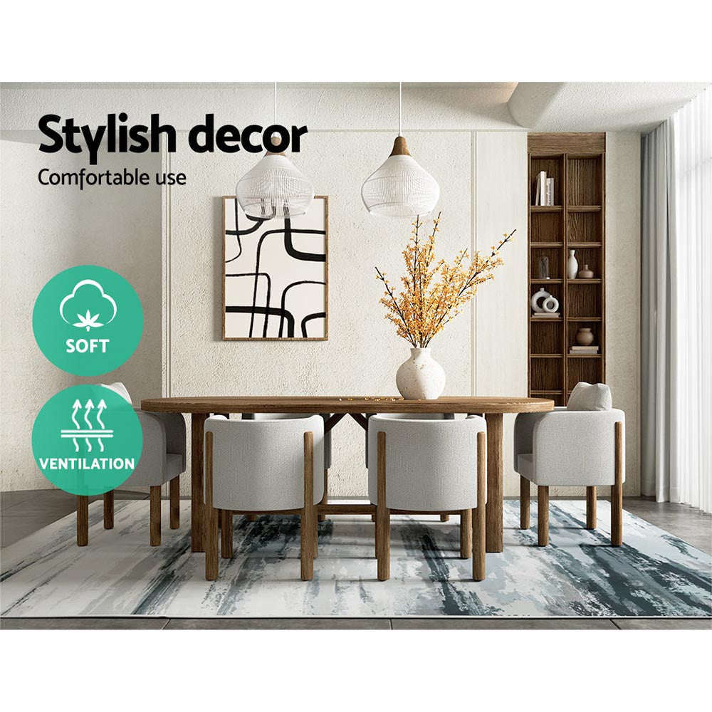 200x290cm Area Rug Washable Mat Large Carpet Soft Short Pile Poca