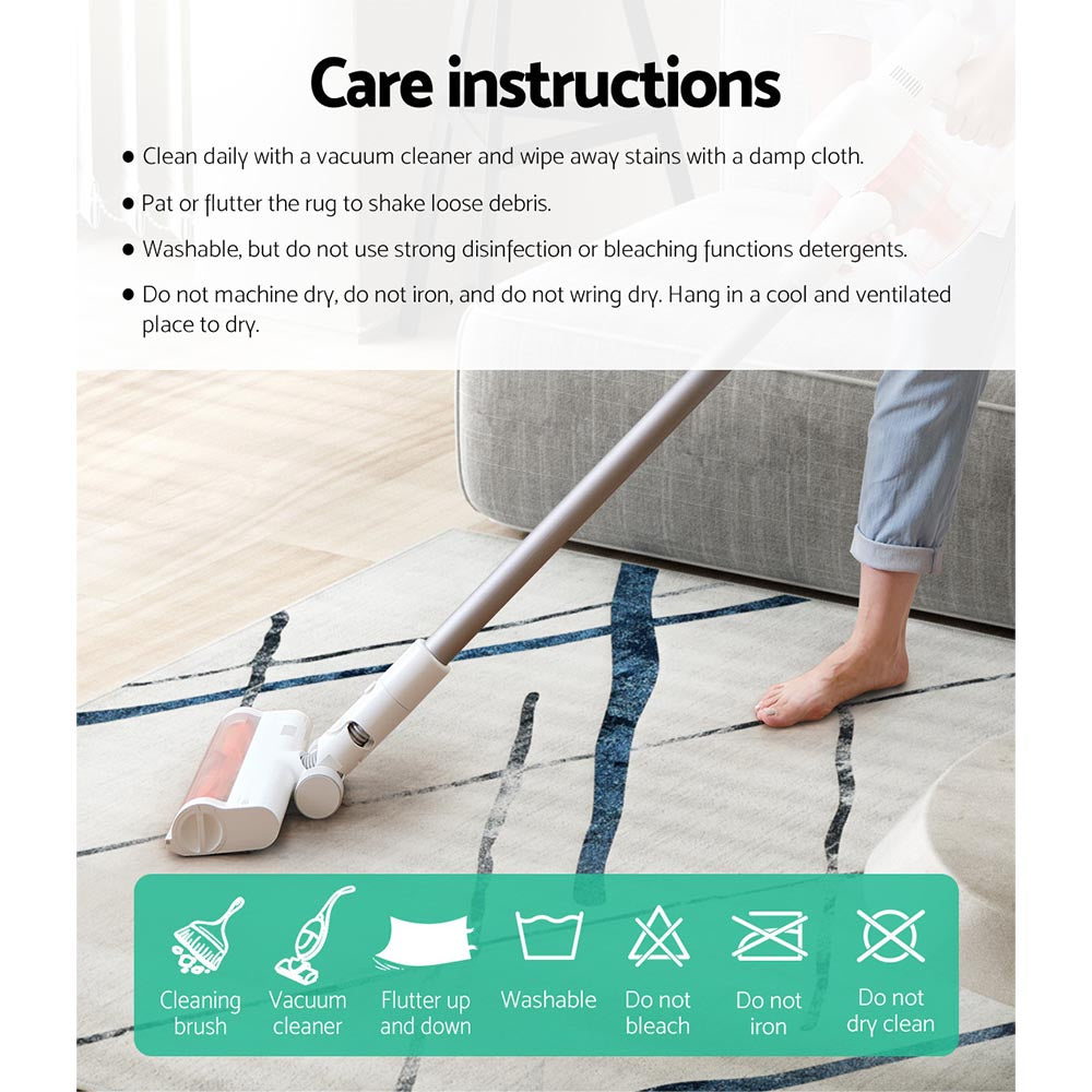 160x230cm Area Rug Washable Mat Large Carpet Soft Short Pile Jaca