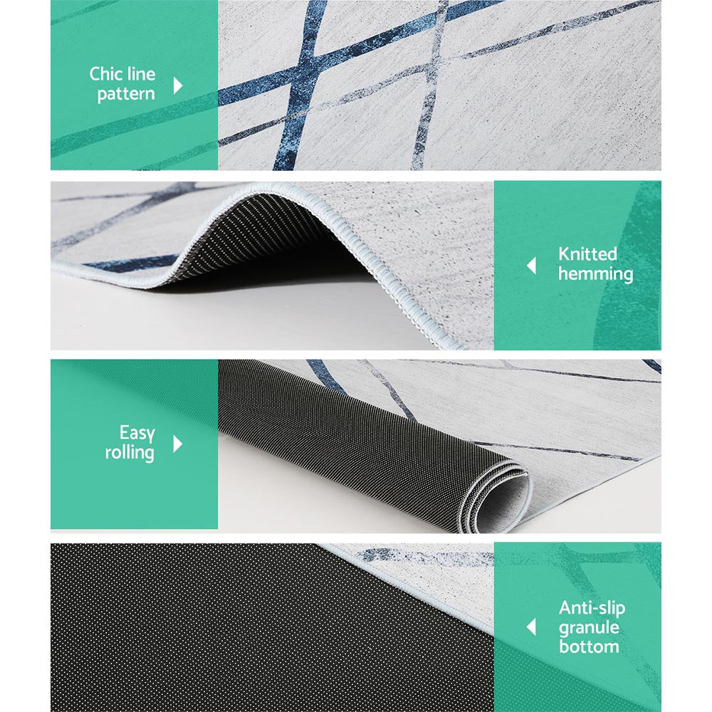 200x290cm Area Rug Washable Mat Large Carpet Soft Short Pile Jaca