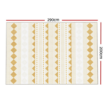 200x290cm Area Rug Washable Mat Large Carpet Soft Short Pile Ella