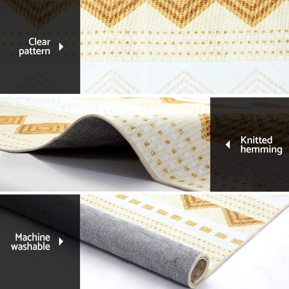 200x290cm Area Rug Washable Mat Large Carpet Soft Short Pile Ella