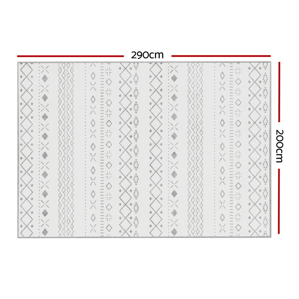 200x290cm Area Rug Washable Mat Large Carpet Soft Short Pile Una
