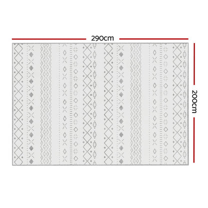 200x290cm Area Rug Washable Mat Large Carpet Soft Short Pile Una