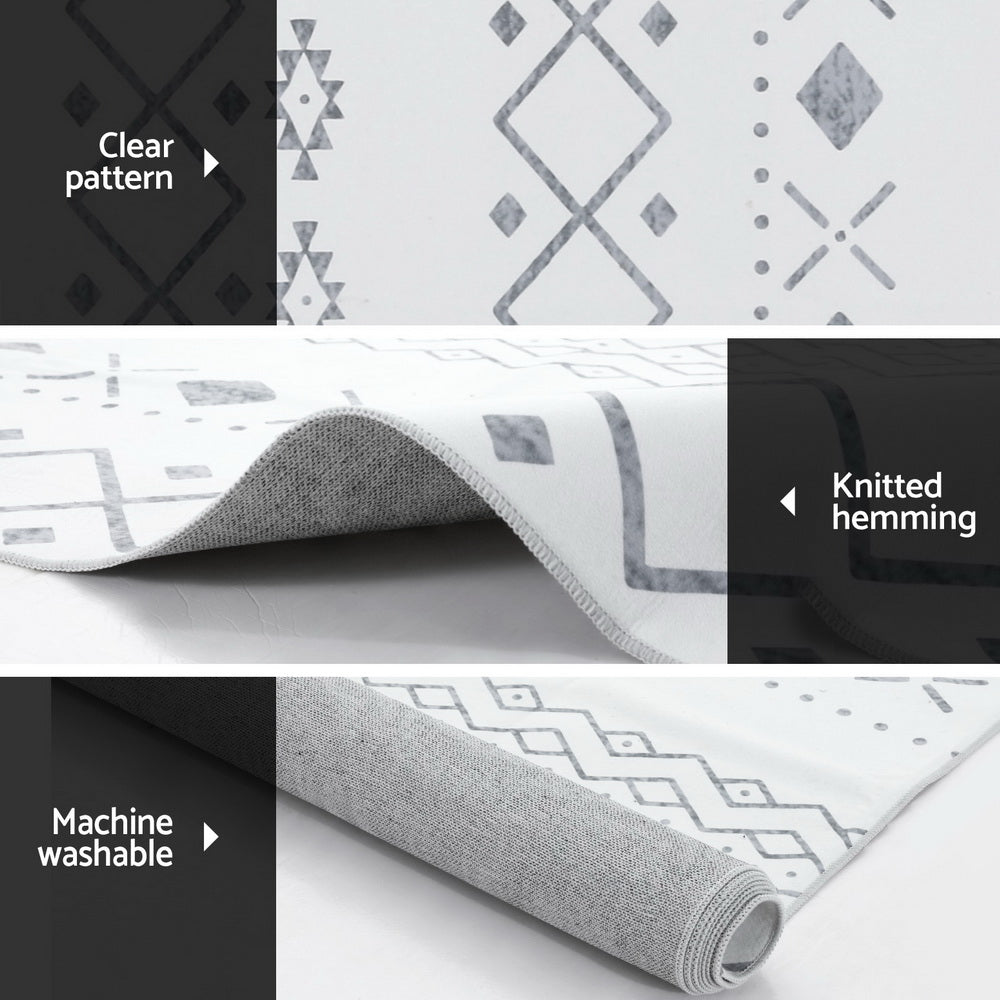 200x290cm Area Rug Washable Mat Large Carpet Soft Short Pile Una