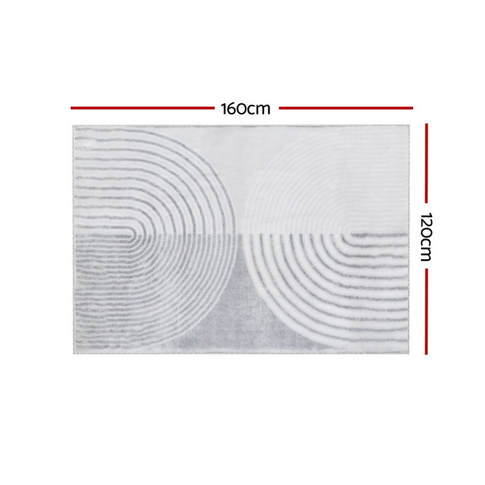 120x160cm Area Rug Washable Mat Large Carpet Faux Rabbit Fur Cyril