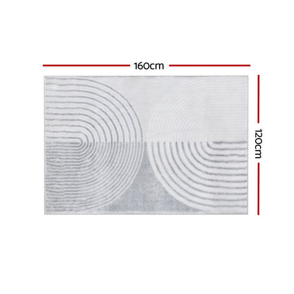 120x160cm Area Rug Washable Mat Large Carpet Faux Rabbit Fur Cyril